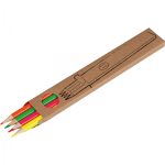 Kredki drewniane 4 kolory neonowe P087116K
