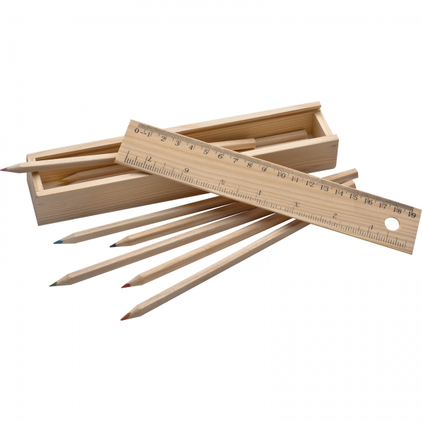 Kredki drewniane 8 kolorów P085040K