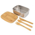 Lunch box ze sztućcami 1000 ml DIEST P089138G