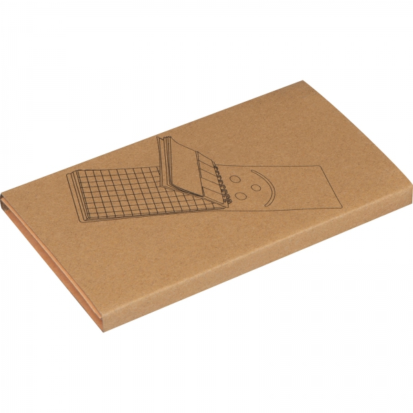 Notatnik w kratkę z karteczkami do markowania P085593K