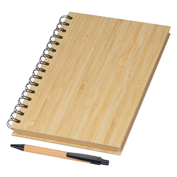 Notes A5 w linie z papieru z recyklingu z długopisem PISA P089304G EG-269913