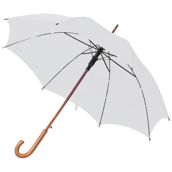 Parasol automatyczny drewniany NANCY P087595G biały