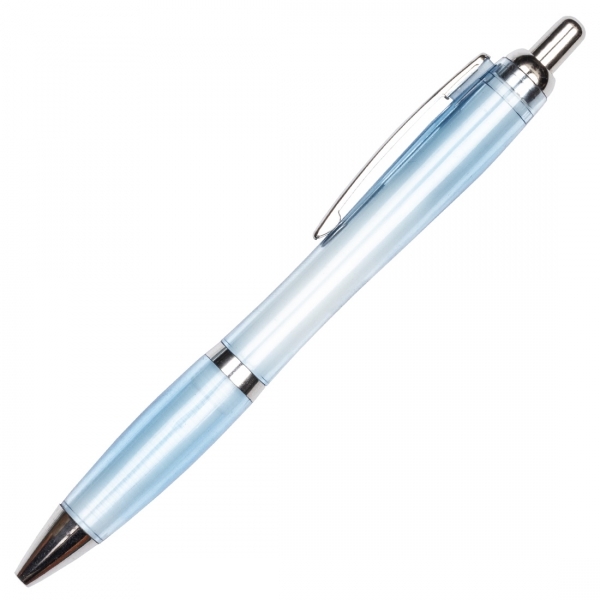Długopis plastikowy transparentny ALKEN P089270G jasnoniebieski