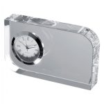 Szklany blok z zegarem P084909K