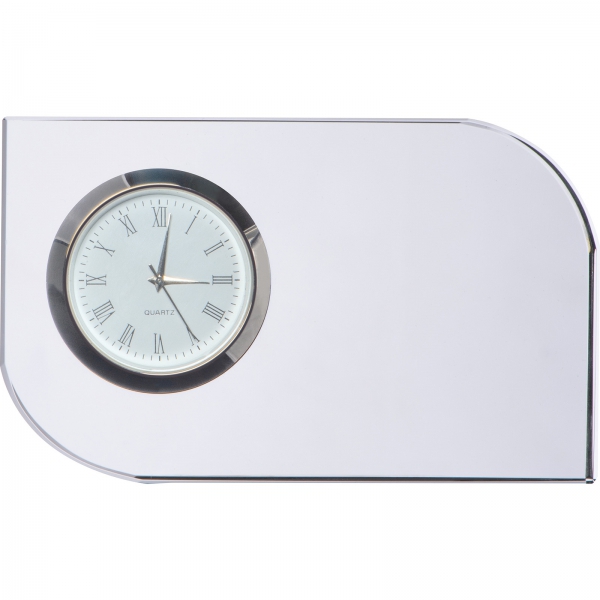 Szklany blok z zegarem P084909K