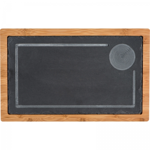 Taca bambusowa z łupkiem P085664K