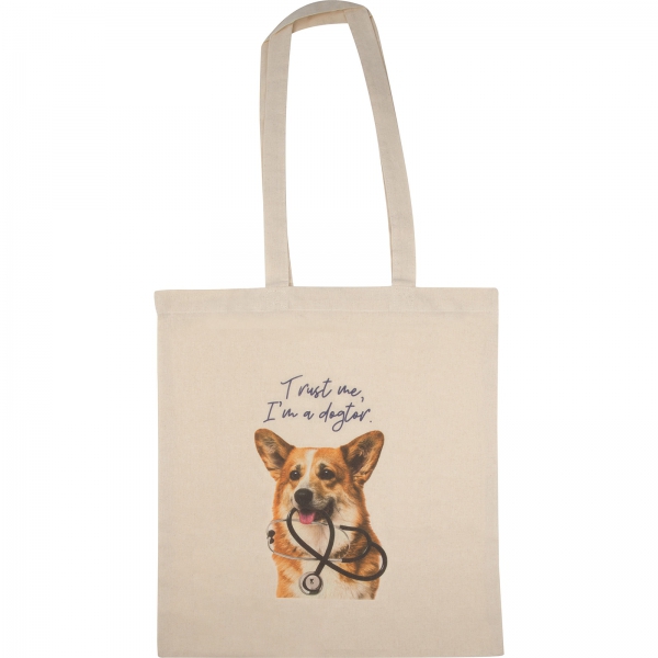 Torba bawełniana z długimi uszami 140 g/m2 P086786K