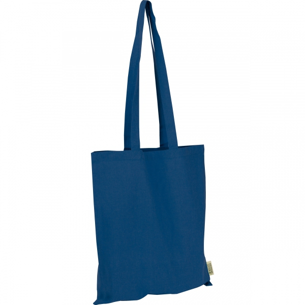 Torba bawełniana z długimi uszami 180g/m2 P101886K granatowy