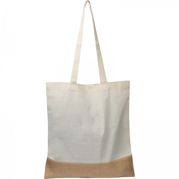 Torba bawełniana z jutowym dnem 140 g/m2 DOREEN P086097K MC-6139906