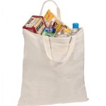 Torba bawełniana z krótkimi uszami 140 g/m2 P085079K