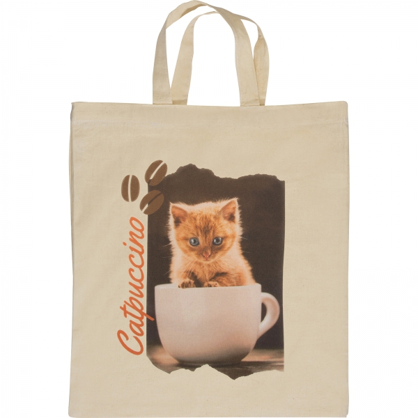 Torba bawełniana z krótkimi uszami 140 g/m2 P085079K