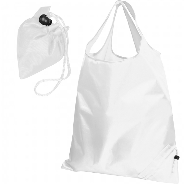 Torba na zakupy składana 190T P085942K biały