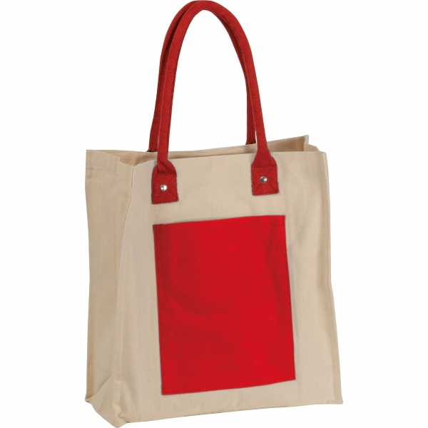 Torba płócienna z długimi uszami 320 g/m2 P101905K czerwony