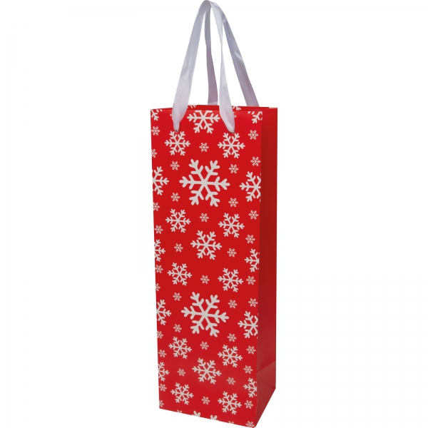 Torebka prezentowa na wino XMAS ADELHEID P085709K MC-8086005