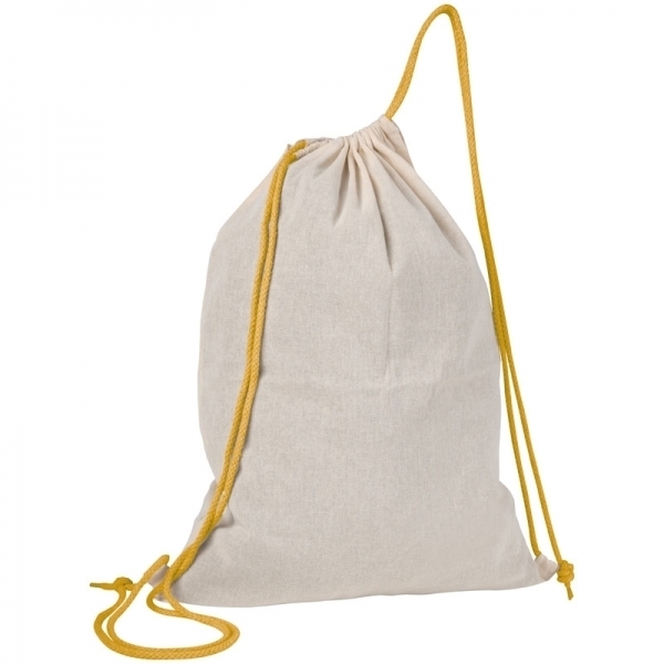 Worek sportowy bawełniany 140 g/m2 LONDONDERRY P088028G żółty