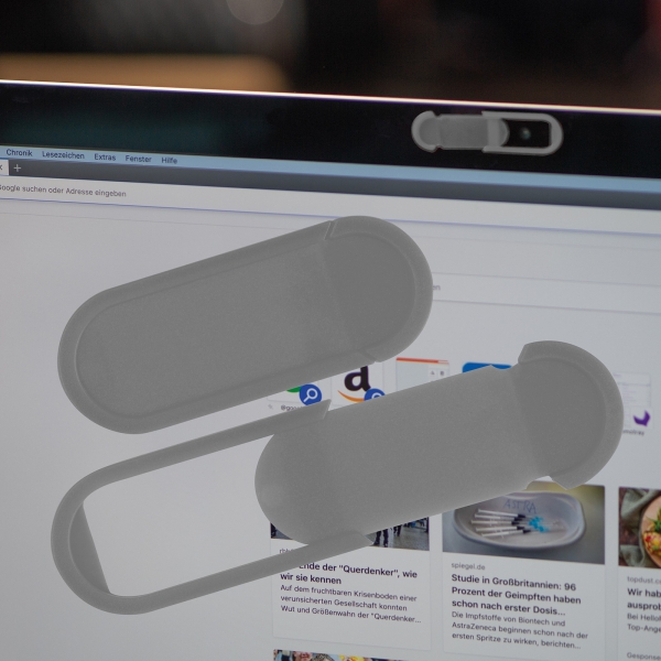 Zaślepka na kamerę w laptopie P086796K szary