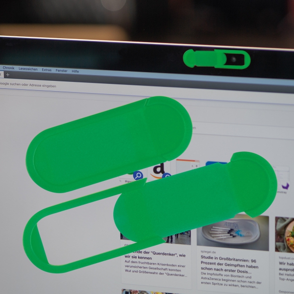 Zaślepka na kamerę w laptopie P086796K zielony