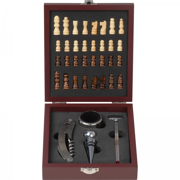 Zestaw do wina z szachami P085161K