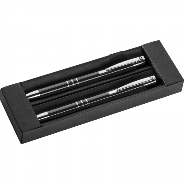 Zestaw piśmienny długopis i ołówek automatyczny KELLY P085249K MC-13330-W