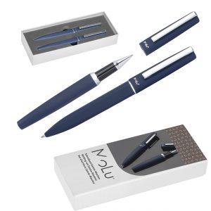 Zestaw piśmienny długopis i pióro kulkowe soft touch SAINTE-MAXIME MoLu P089688G EG-393344