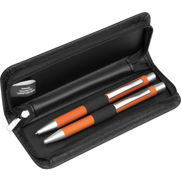 Zestaw piśmienny soft touch UPPSALA P089700G pomarańczowy