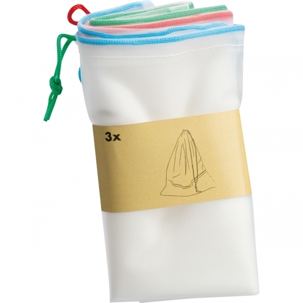 Zestaw siatek na zakupy rPET MIAMI P089350G EG-2983mc