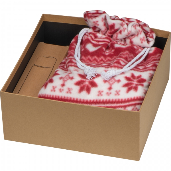 Zestaw termos 500 ml i koc świąteczny P087167K