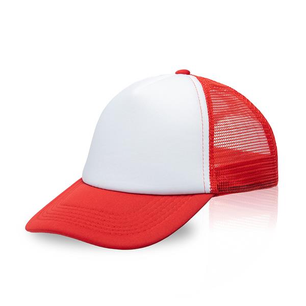 Czapka 5 paneli, z siatki i EVA / Heavenn P090514P czerwony