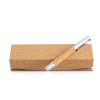 Metalowo korkowe pióro kulkowe, opakowanie prezentowe / Croller P090939P