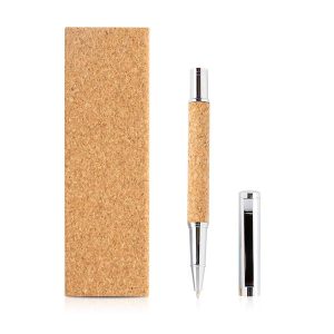 Metalowo korkowe pióro kulkowe, opakowanie prezentowe / Croller P090939P PM-IP13158638