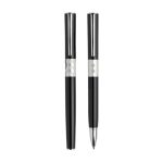 Zestaw piśmienny metalowe pióro kulkowe i długopis / Crystal P090738P