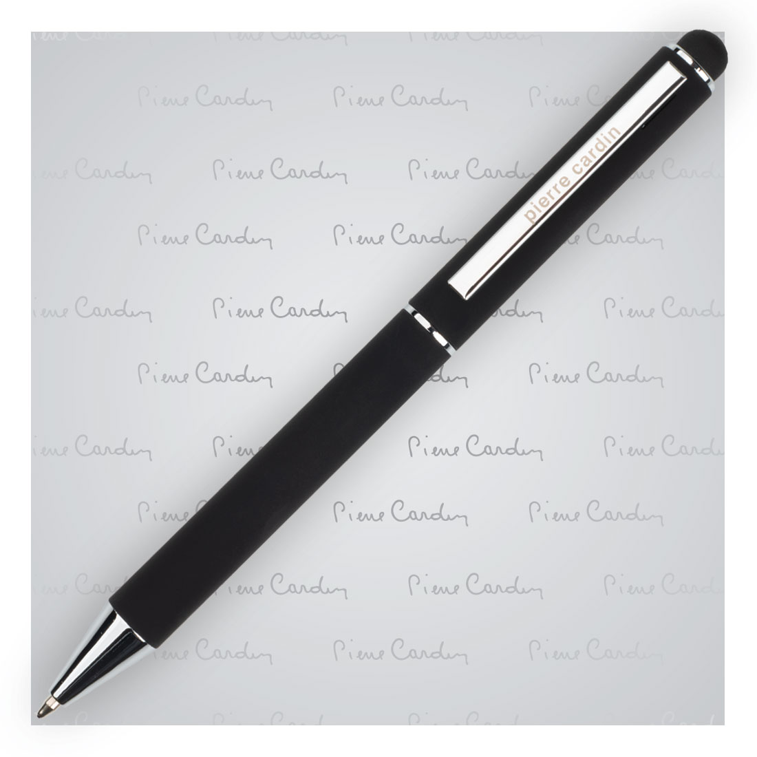 Długopis metalowy touch pen, soft touch CLAUDIE Pierre Cardin P091203P PM-B010200-W