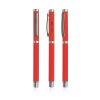 Metalowe piórko kulkowe soft touch / Jagger P091143P czerwony