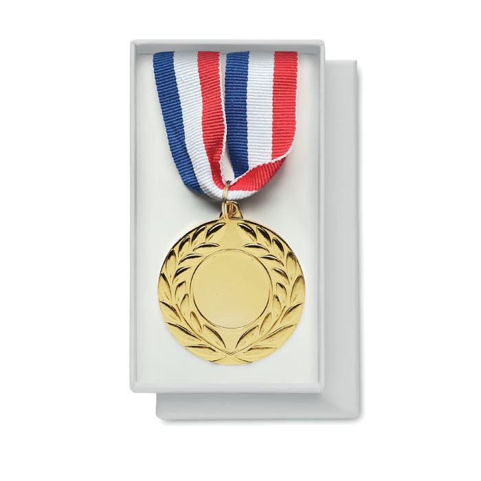 Medal o średnicy 5 cm P053415O matowy zloty