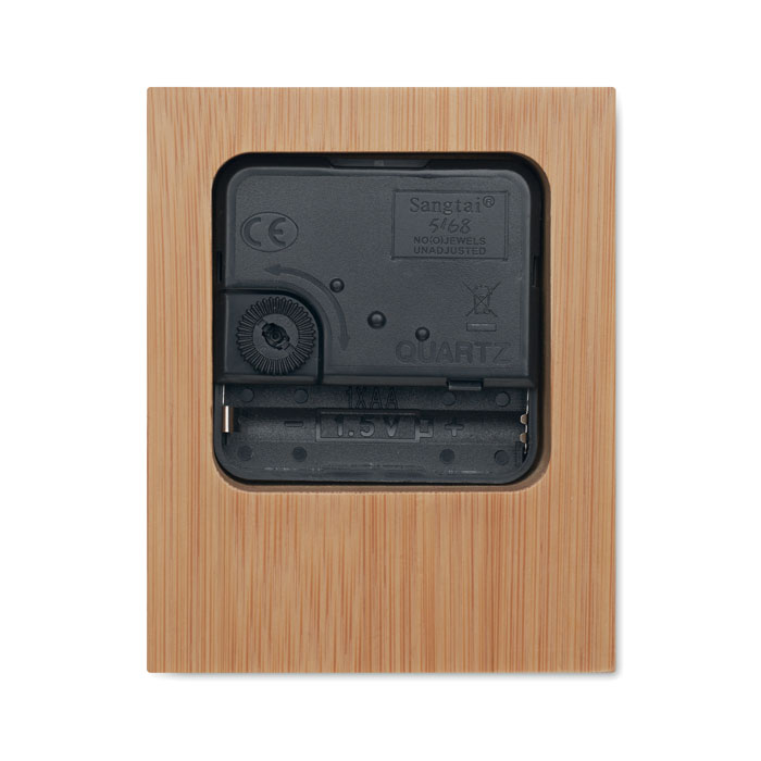 Bambusowy zegar stołowy P067473O