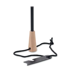 Krzesiwo z rączką z drewna sosn P100800O MI-MO2417-40