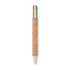 Korkowy długopis z 4-kolorowym tus P100805O