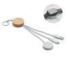 Brelok z kablem 4 w 1 60W P100866O bialy