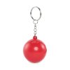 Brelok w kształcie kuli z PU P100874O czerwony