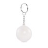 Brelok w kształcie kuli z PU P100874O bialy