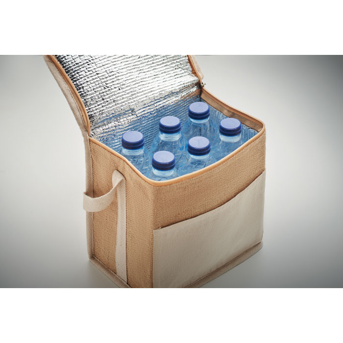 Jutowa i płócienna torba chłodząca P100997O