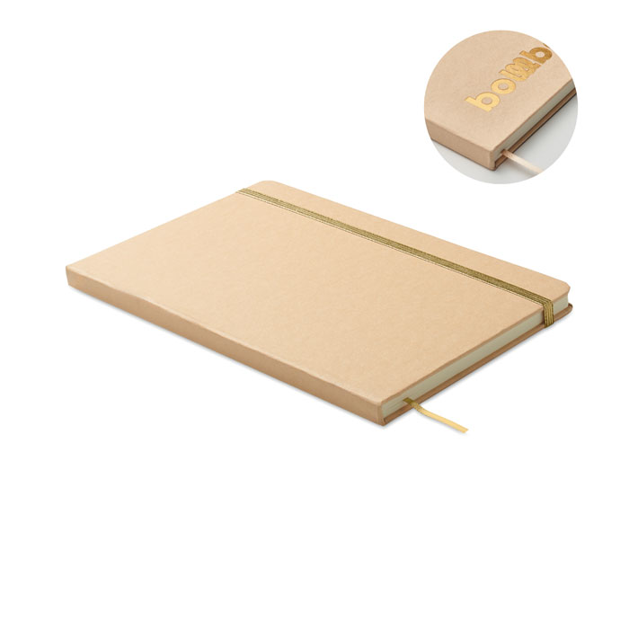 Kolorowy notatnik A5 P101181O matowy zloty