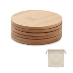 Zestaw 6 bambusowych podstawek P043192O