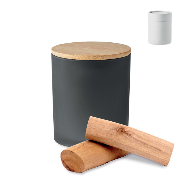 Świeca woskowa roślinna 120 gr P043211O czarny