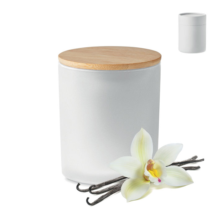 Świeca woskowa roślinna 200 gr P043215O bialy Świeca woskowa roślinna 200 gr P043215O bialy