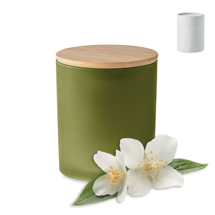 Świeca woskowa roślinna 200 gr P043215O zielony Świeca woskowa roślinna 200 gr P043215O zielony