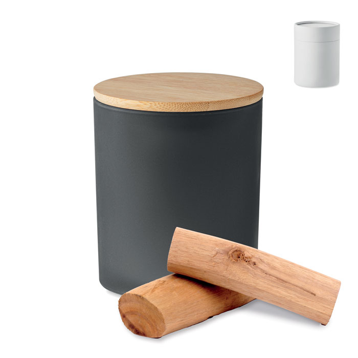 Świeca woskowa roślinna 280 gr P043227O czarny