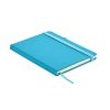 Notes A5 z recyklingowanego PU P045787O turkusowy