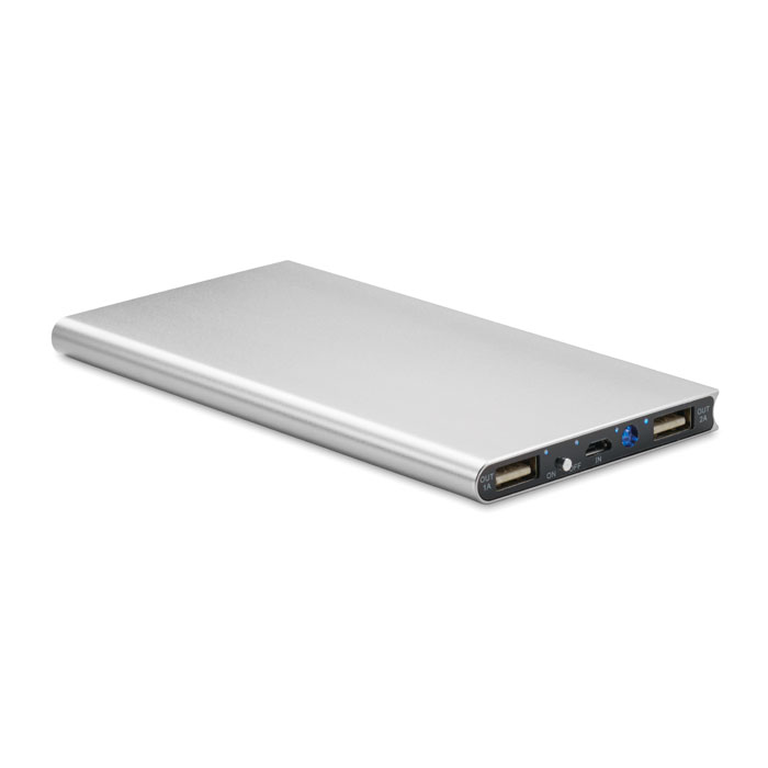 Power bank 8000mAh P018548O srebrny mat