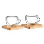 Zestaw 2 szklanek do espresso P019624O